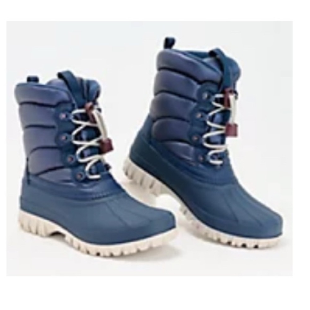 COUGAR WATERPROOF INSULTED WINTER SNOW BOOTS CARDIFF SIZE 9 BLUE NEW